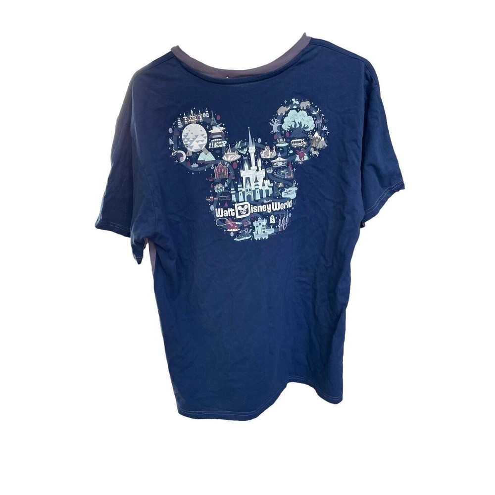 disney 50th anniversary t shirt blue purple size large Graphic Print Limited